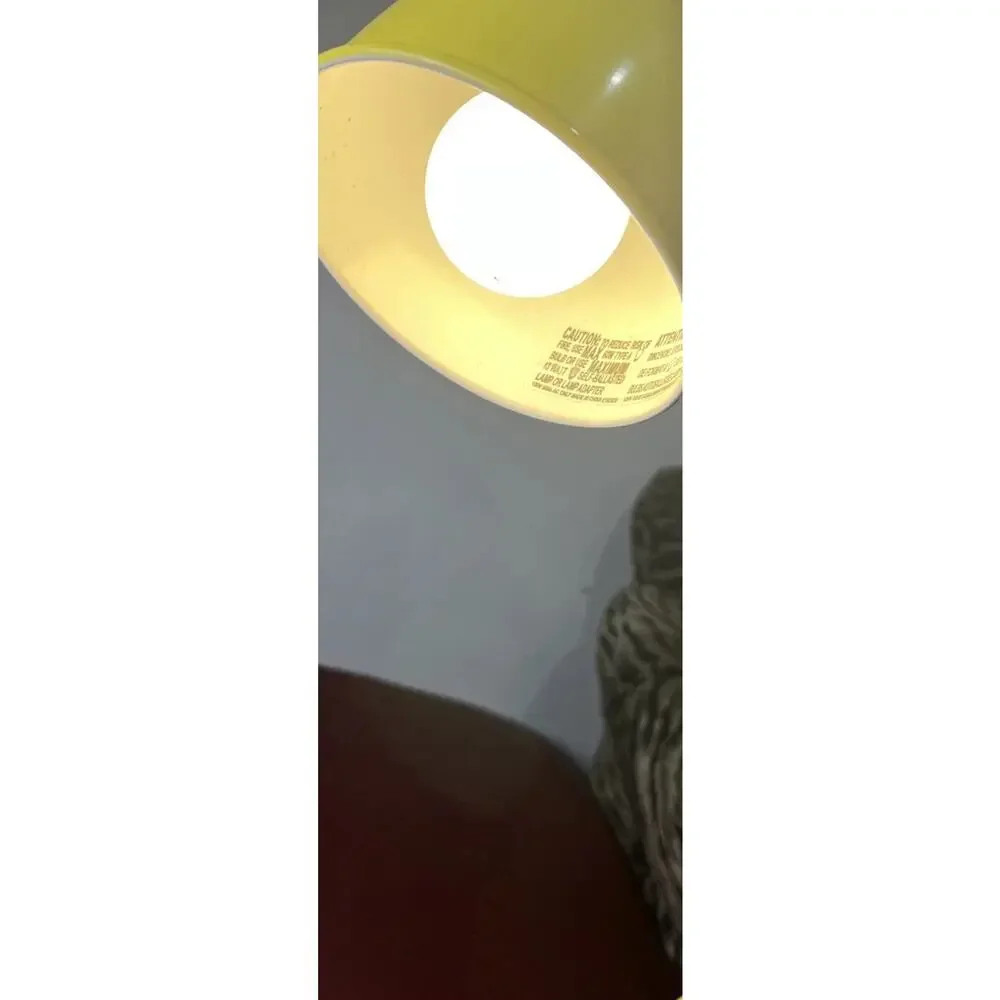 West Elm Industrial Lamp Yellow Preowned Works No Lightbulb